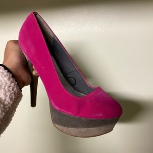 Hot pink heels